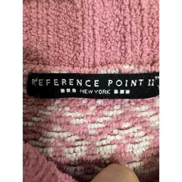 Reference Point New York Womens Sweater Size 1X Pink Preppy Style - Picture 4 of 6